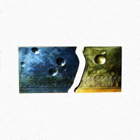  Angelo Rinaldi, Fasi Lunari, doppia scultura in bronzo patinato e lucido, h. cm. 23, anno 1999